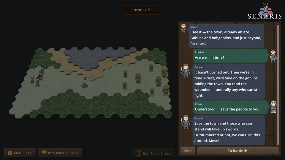 Allies talking before a battle